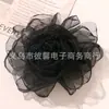 Sensação de alta qualidade brilho fino borda queimada malha flor de rosa acessório DIY para roupas presilha de garra broche adorno de cabeça sapatos chapéu acessórios