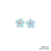 Flor de Cinco Pétalos Redondeada Esmerilada de Resina Accesorios Pequeños para Manualidades DIY Pegamento de Crema Fundas de Teléfono, Imanes de Refrigerador y Materiales para Hebillas de Zapatos