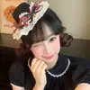 2026 Nuevo Estilo Moño Sombrero Lolita de Gama Alta Pasador de Pelo Moda de Nicho Lindo Sombrero de Encaje Accesorio para el Cabello