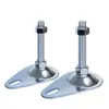 Grosor del Chasis 3 mm, Taza para Pie, Placa de Pie Larga Cd D80 con Agujero para Fijación de Tornillos de Pie, Base con Pies de Soporte en Forma de Oreja