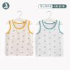 Chaleco para niños Algodón suave Ropa de verano sin mangas para niñas para uso interior y exterior Delgado Conjunto de dibujos animados de 2 piezas para bebé