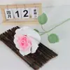 Flor de Lana Tejida a Mano Producto Terminado Rosa Tailandesa Regalo del Día de San Valentín Chino Flor de Lana Tejida Flor de Lana Simulada