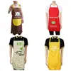 Fabricante Personaliza Mandiles de Cocina con Logo Impreso, Mandiles Publicitarios Impermeables de Poliéster, Mandiles de Ropa de Trabajo Anti-Manchas y Resistentes a las Manchas