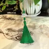 Venda direta da fábrica ventilador de 8cm pingente antigo Hanfu cheongsam pingente de leque de pressão acessórios para bolsa de celular
