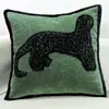 Fronha de Leopardo Maillard Bambu Jacquard Chinês Fronha para Casa de Temporada Moderna Almofada de Sofá de Alto Padrão Venda por Atacado