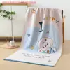 Toalla de baño de gasa de algodón puro de dibujos animados, gasa multicapa, suave y absorbente, adecuada para hombres y mujeres, uso doméstico, toalla de playa para adultos, 75*150 cm, disponible para venta al por mayor