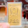 Ocho Grandes Dioses Guardianes Tarjeta Dorada Doce Animales del Zodiaco Año de Nacimiento Talismán Protector Tai Sui Oro Puro 999 Oro Pegatina para Teléfono Móvil Fábrica