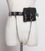 Riñonera con cinturón para mujer, mini bolso pequeño personalizado con cadena, decorativa, fina, con sello de cintura, moderna, a la moda