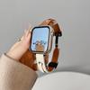 Adecuado para Apple Watch con Applewatch 78 Generación 65 Original Fino Retro Piel Genuina Correa Magnética Combinación de Colores de Cuero