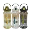 Bolsa Deportiva de Gran Capacidad 2L Celebridad de Internet Ins Moderna Ventosa con Escala Portátil Simple Antifugas Resistente a Caídas Taza de Agua