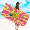 Toalla de playa de microfibra de felpa para comercio exterior, toalla de baño estampada, toalla de playa para nadar, chal