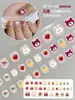 30 piezas de pegatinas para uñas infantiles sin horneado, lindas pegatinas de mini arte de uñas de dibujos animados para niñas, impermeables, de larga duración, no tóxicas, sin olor