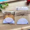 Saco de embalagem para assados biscoitos doce floco de neve crocante pequena sacola de presente transparente sabonete artesanal saco autoadesivo 7*7