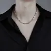 Collar Transfronterizo para Hombre, Acero de Titanio Mobius, No se Desvanece, Talla Completa, Estilo Nuevo, Joyería de Diseño Simple y de Alta Gama para Mujer