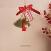 Colgante de linterna de bambú de Año Nuevo, portátil, antiguo, regalo festivo, bricolaje, decoración festiva hecha a mano, ambiente festivo del Año de la Serpiente