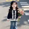 Cárdigan de punto para niña, Nuevo estilo Otoño 2026, Elegante versión coreana para niños, Abrigo súper lindo de primavera y otoño para bebés niñas
