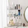 Caja de Almacenamiento de Cosméticos de Esquina, Tocador de Lujo Ligero, Labiales y Productos para el Cuidado de la Piel, Estante de Almacenamiento Triangular para Baño y Tocador
