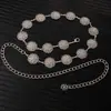 Cadena de Cintura Elegante de Metal con Girasol para Mujer de Comercio Exterior, Accesorio de Cintura Ajustable para Vestido, Cinturón de Cadena Multicapa de Gama Alta