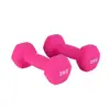 Superfície Brilhante Fosca Hexagonal Revestida por Imersão Equipamento de Fitness Doméstico Feminino Ferro Fundido Colorido Revestido de Borracha Halteres Revestidos por Imersão Atacado Transfronteiriço