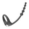 Anillo de bloqueo Lazhu control remoto inalámbrico carga anillo de vibración 10 frecuencias vibrador para la zona trasera masculina juguetes sexuales para adultos