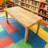 Mesa y silla de madera maciza para jardín de infantes, juego de mesa, juguete para bebé, escritorio de aprendizaje de educación temprana, escritorio para manualidades y escritura