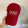 Boné de Baseball Bordado Casual Versátil Retro Americano para Mulheres Versão Coreana Proteção Solar Emagrecimento Facial Circunferência da Cabeça Pequena Grande Boné de Baseball