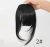 Peluca de una pieza para mujer estilo europeo y americano con patillas y flequillo desfilado, Pieza de cabello con flequillo de peluca en capas natural e invisible