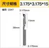 Fresa Espiral de Aço Tungstênio de 3,175 mm de Corte Simples Huhao Acrílico Pvc Publicidade Faca de Gravação Broca Faca de Corte CNC