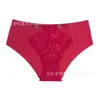 Processamento e Personalização de Calcinhas Femininas Europeias e Americanas Transfronteiriças com Design de Emenda de Renda Decorativa Metálica Roupa Íntima de Alta Qualidade para Mulheres