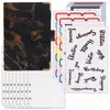 Amazon Transfronterizo Planificador A6 Cuaderno de Hojas Sueltas Libro de Presupuesto Libro de Ahorro de Dinero Libro de Contabilidad de Efectivo de Cuero PU En Stock