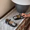 Zapatos de Princesa Elegantes para Niñas con Pedrería Brillante, Estilo Moda Coreana, Zapatos de Cuero Infantiles Modernos y Versátiles para Primavera y Otoño