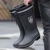 Tamanho 39-48 Zhongjian impermeável com fole tamanho extra grande masculino e feminino quentes impermeáveis forrados com fleece destacáveis antiderrapantes galochas botas femininas