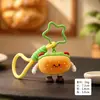 Llaveros de hamburguesa personalizados que sostienen la fortuna, colgantes de comida de dibujos animados y pequeños regalos creativos - personalización de fábrica disponible según sus diseños
