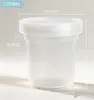 Tazas Agrupadas de Gelatina de Hierbas, Yogur, Frascos de Té con Leche de Pera Horneada, Pudín, Postres de Agua de Azúcar con Frutas, Cajas de Empaque para Helados