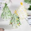 Presente de Natal Vidro Zibo Escovado Árvore de Natal Vidro Artesanato Enfeites Decoração de Mesa de Escritório Casa
