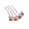 Peine de Metal de Gama Alta Elegante Mariposa Destacado Perla Peine para el Cabello Pinza para el Cabello Adorno para la Cabeza Me encanta llevar con trémolo