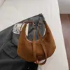Bolso Bandolera Retro de Nicho Bolso Dumpling para Mujer 2025 Invierno Nuevo Estilo Lujo Accesible Simple Bolso Versátil de Hombro Cruzado