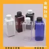 Botella ordinary de tapa de rosca 150ML botella cuadrada blanca con tapa de giro, botella de aceite esencial marrón 150ml, botella de limpiador facial, botella de cebo para peces