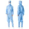 Ropa a prueba de polvo Ropa electrostática Ropa protectora Cuadrícula Clase 100 Ropa limpia sin polvo Cuerpo completo Antiestática Tirón de cable Ropa de trabajo de una pieza