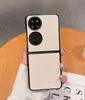 Capa de celular fashion tecida para Huawei P50pocket cor sólida simples para VIVO X Find