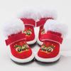 Sapatos de cachorro de outono e inverno aquecem sapatos de algodão grosso antiderrapantes e resistentes ao desgaste, pés de cachorro, um par de 4 sapatos para animais de estimação