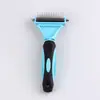 Peine para Mascotas Transfronterizo, Peine Desenredante de Acero Inoxidable, Peine Rastrillo para Limpieza y Eliminación de Pelo, Raspador de Pelo para Perros y Gatos, Suministros para Mascotas