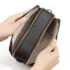 Nova Bolsa de Couro para Comércio Exterior Bolsa Transversal Feminina Estilo Japonês Moderna Simples Zíper Duplo Grande Capacidade Ombro Pequena Bolsa Quadrada