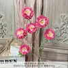 Ramo falso de simulación de rosas rojas, flores de boda, flores artificiales de alto sentido, adornos terminados, flores decorativas para sala de estar, al por mayor