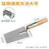 Colher de Gesso, Colher de Pedreiro em Aço Inoxidável, Raspador Dentado, Colher de Cimento para Azulejo