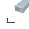 Luz linear LED, luminária linear, canal de alumínio linear embutido, luminária de teto de camada dupla montada na superfície e oculta para guarda-roupa, canal de luz linear