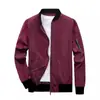 Chaqueta de Moda para Hombre Primavera y Otoño Cárdigan Delgado Casual para Jóvenes y Adultos Cremallera Cuello Alto Abrigo Talla Grande