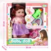 2024 Nova Boneca Simulada Infantil Bebendo Água Fazendo xixi Boneca Menina Casa de Brinquedo Conjunto