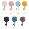 Gancho Colorido Macaron, Gancho Adesivo Sem Furos, Gancho Transparente Super Forte Sem Marcas para Pendurar na Parede Atrás da Porta, Cozinha, Banheiro