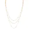 Joyería Transfronteriza Europea y Americana, Cadena Larga de Perlas para Suéter Otoño e Invierno, Collar en Capas Geométrico Elegante de Perlas de Imitación Tendencia